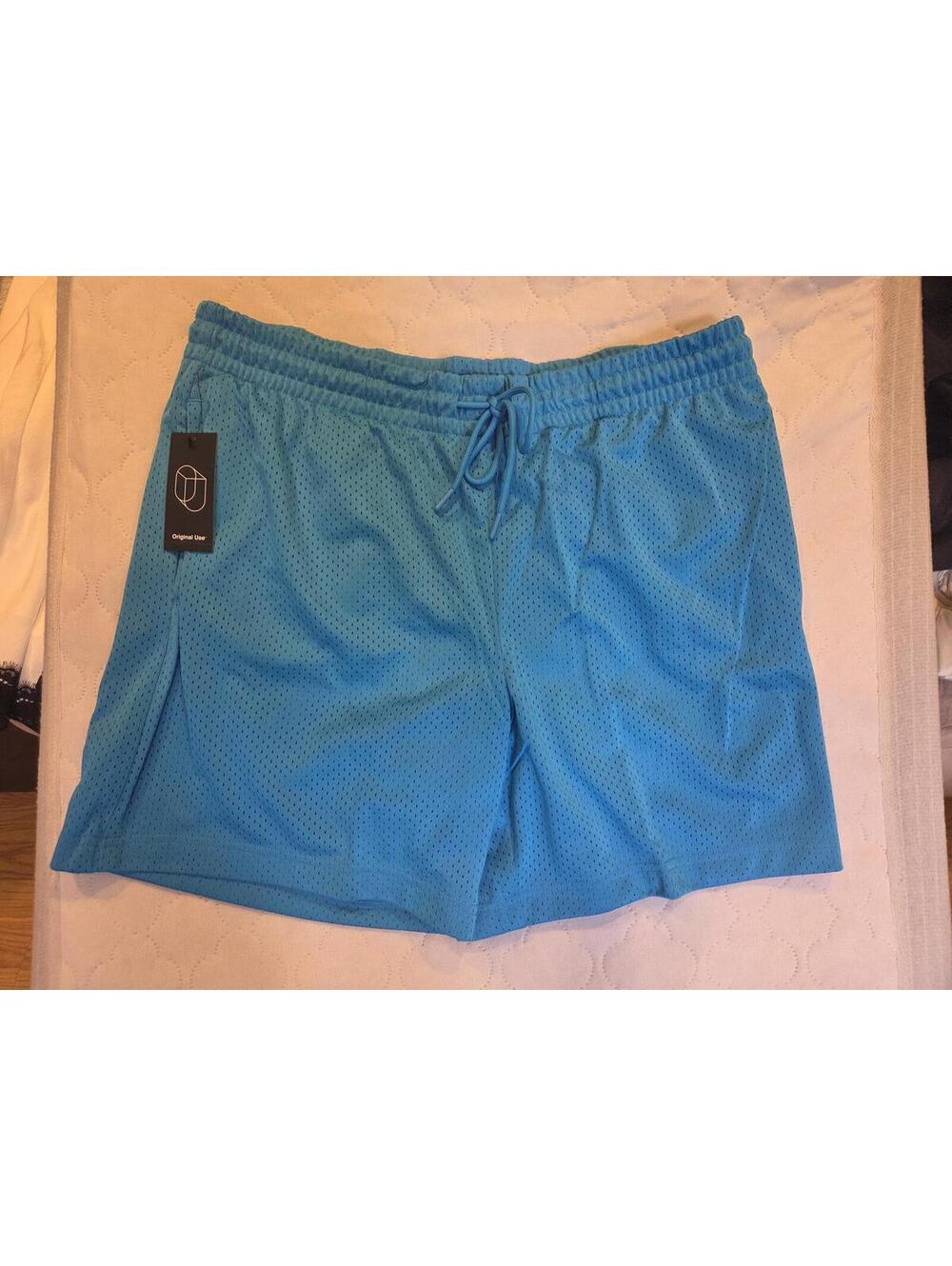 Original Use Light Blue Mesh Athletic Shorts